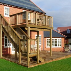 Decking with stairs