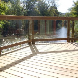 Riverside decking