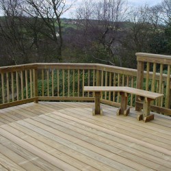 Decking with seat