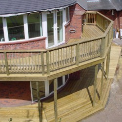 Aerial double decking view