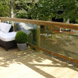 Decking with furniture