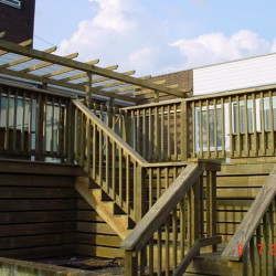 Decking with steps