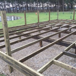 Scampston holiday lodges decking