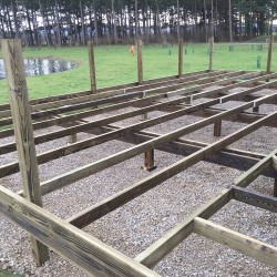 Scampston holiday lodges decking